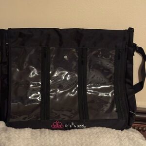 Paparazzi Black Jewelry Bag with Clear Panels